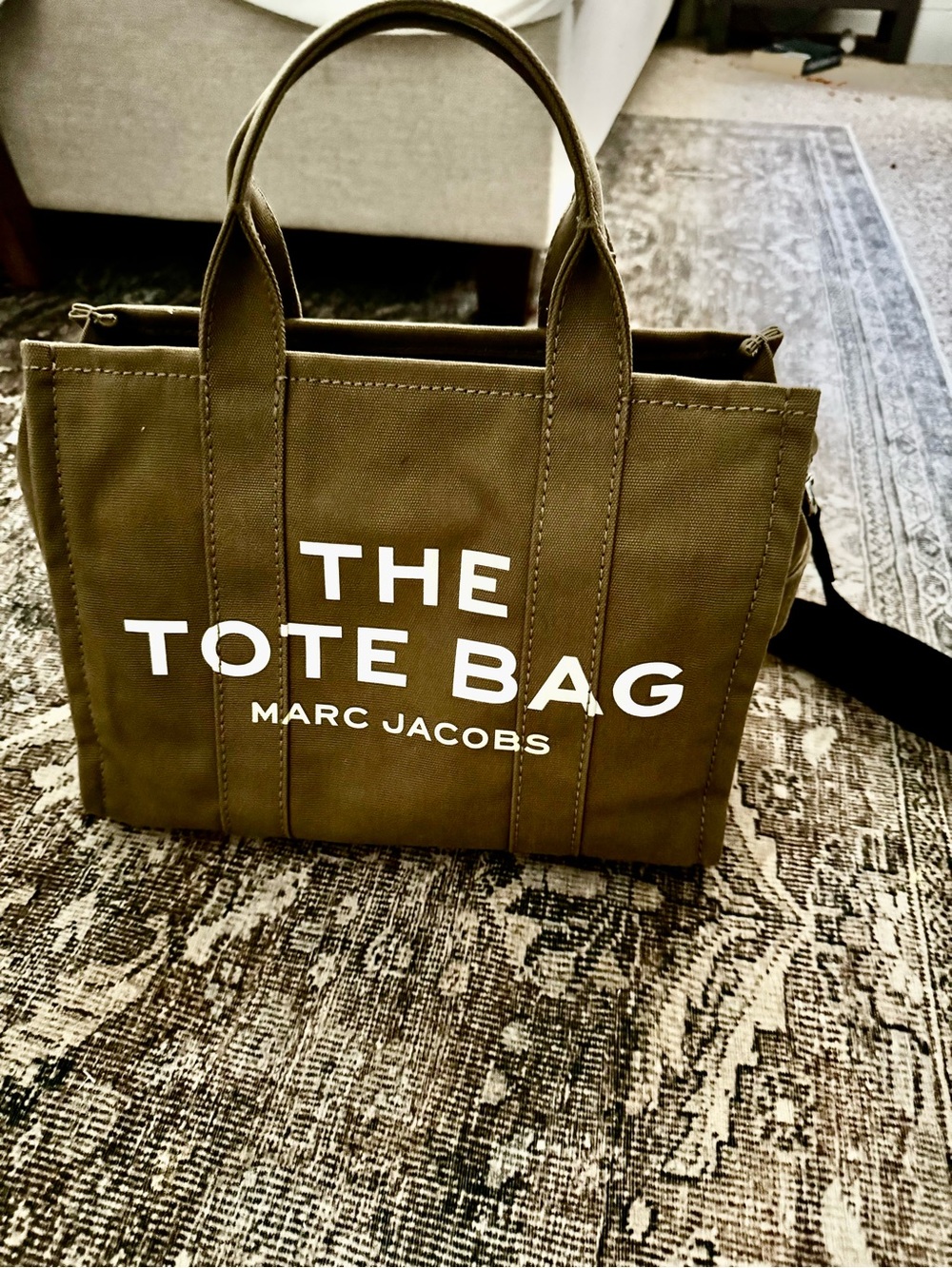 Marc Jacobs Olive Canvas The Tote Bag